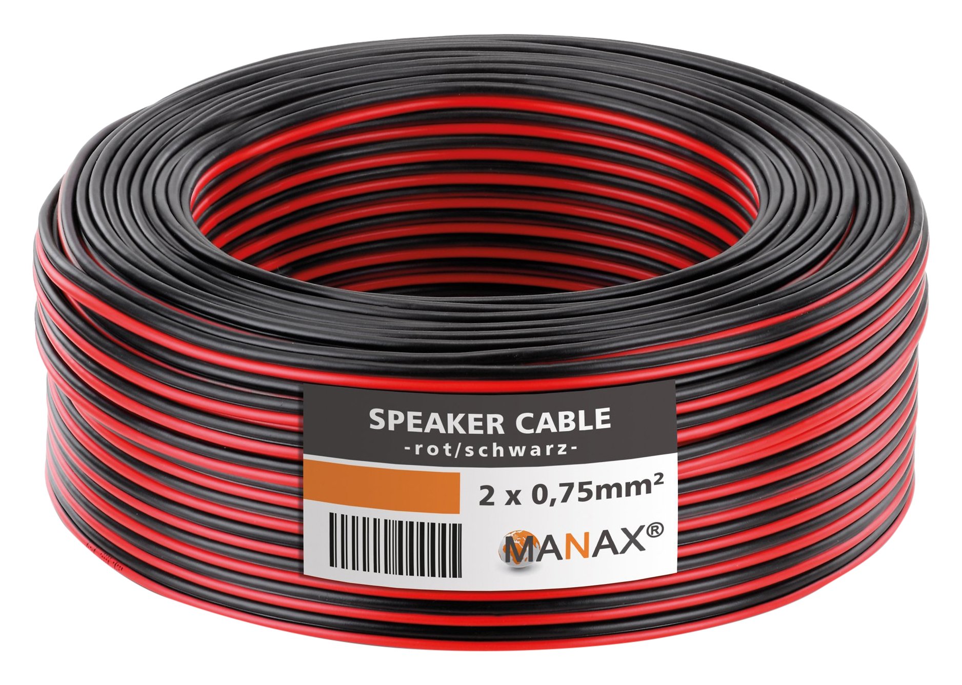 Manax® Loudspeaker Cable 2 x 0.75 mm² Red/Black