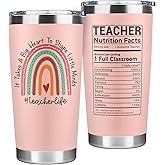SUCHAGIFT Teacher Appreciation Gifts - Teacher Gifts for Women - Teachers Appreciation Week, Back To School, Birthday, Christmas Gift - Thank You Gift Ideas for Teachers - 20 Oz Pink Tumbler