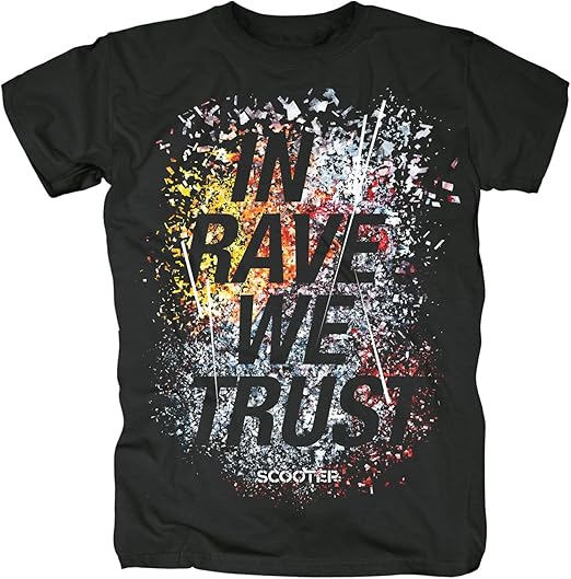 Scooter In Rave We Trust TShirt Amazon.co.uk Clothing
