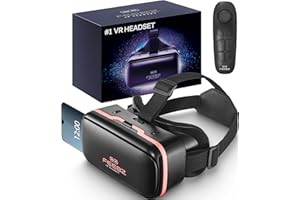 FEEBZ 3D VR Headset for Kids 2.0 + Android Remote - for iPhone & Android Phones | with 3D VR Videos & Apps Links | Virtual Reality Goggles Set for Beginners
