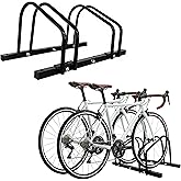 XINYI Bike Rack Floor, Bike Stand Garage, Indoor/Outdoor Bike Rack Garage,22-28" Wheel Stand, Max. Tire Width 2.1", Front/back Bike Stand For Mountain, Road and Kids Bikes for 2 Bikes