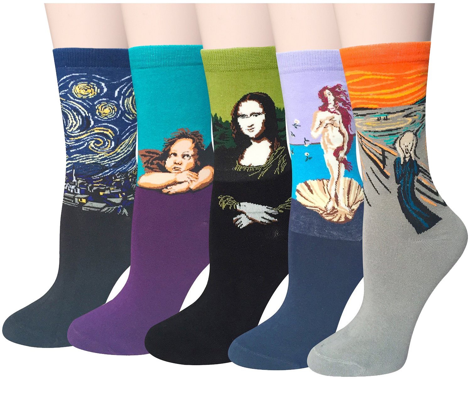 Fun Socks with Art Patterns