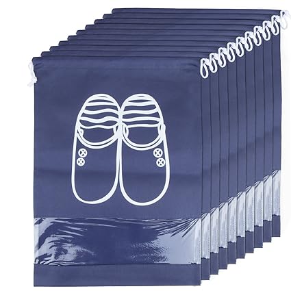 Joeyer 10 Pcs Groß Travel Schuhbeutel Staubdicht Atmungsaktiv Schuhtasche Wasserdichte Portable Folding Organizer Taschen mit