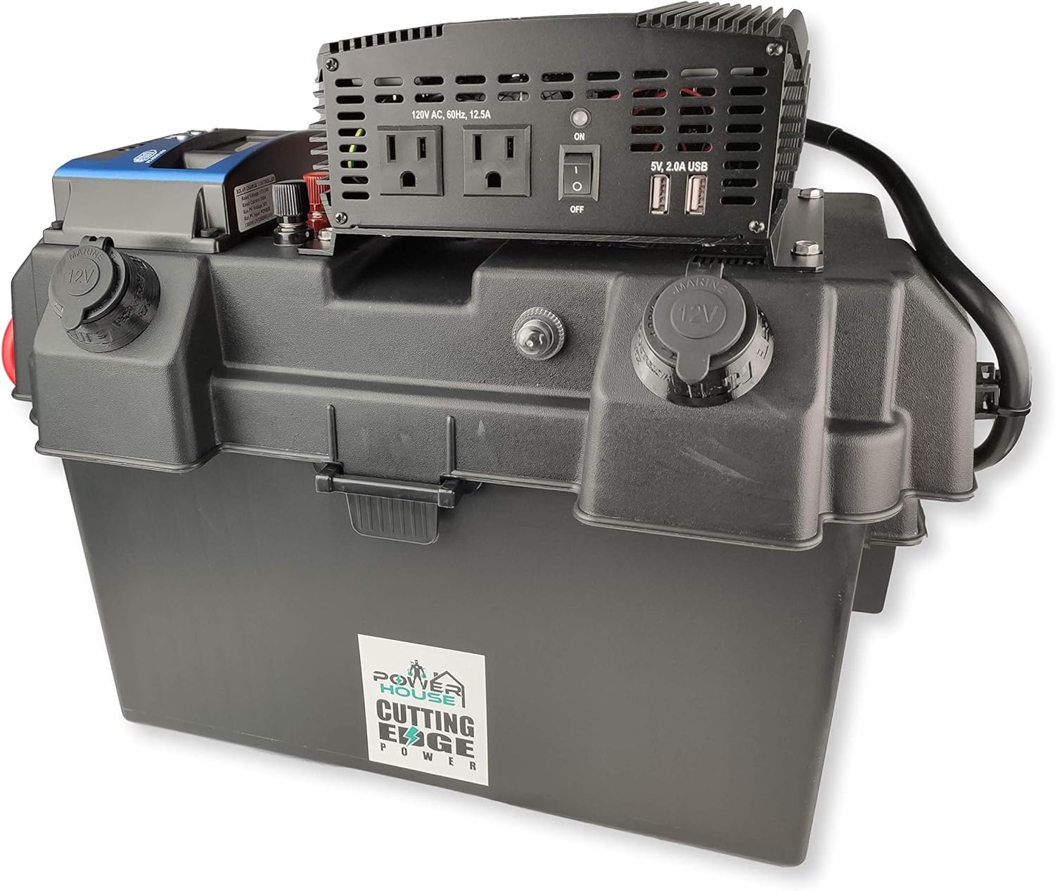 Cutting Edge Power 1,500W Solar Generator, Portable Wind Solar Battery Box w Inverter: Garden & Outdoor