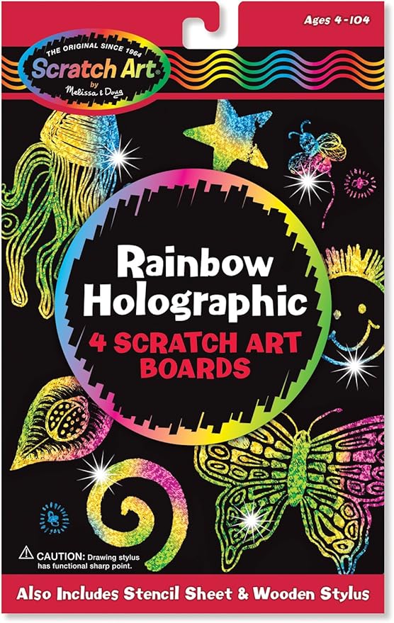 melissa and doug rainbow scratch art