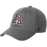 NCAA Arizona Wildcats Mens Adjustable Scholarship Hat Charcoal, Arizona Wildcats Charcoal, Adjustable, One size