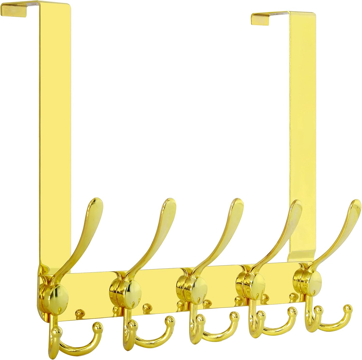 SKOLOO Over The Door Hook 5 Tri Hooks, Assembly Heavy Duty Over Door