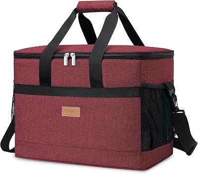 Lifewit Cooler Bag 50 Cans Collapsible Insulated Large Lunch Bag Red
