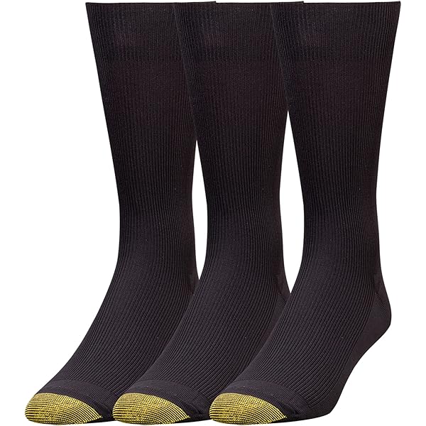 Amazon.com: GOLDTOE mens Comfort Top Rayon Bamboo Crew Socks, 2 Pairs Dress  Socks, Black, Shoe Size 6-12 US : Clothing, Shoes & Jewelry
