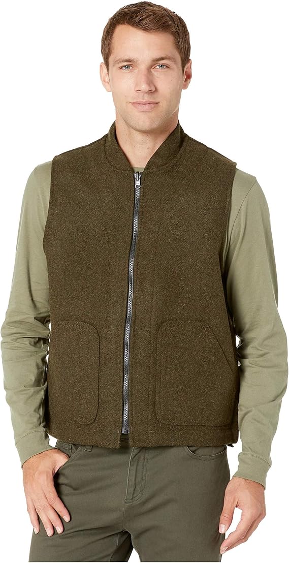 Filson Mens Wool Heavyweight Vest Liner Forest GreenXXLarge 10033