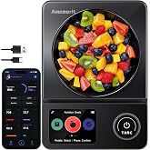 Amzmerit Smart Food Scale with Nutritional Calculator, USB Charging, 11lb | Free App with 27 Nutrients Tracking, Timer, 0.1g High Precision Kitchen scale, Digital Grams and Ounces for Weight Loss