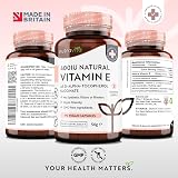Nutravita Vitamin E 400IU D-Alpha Tocopherol 90 Capsules UK Made Vegan view 3