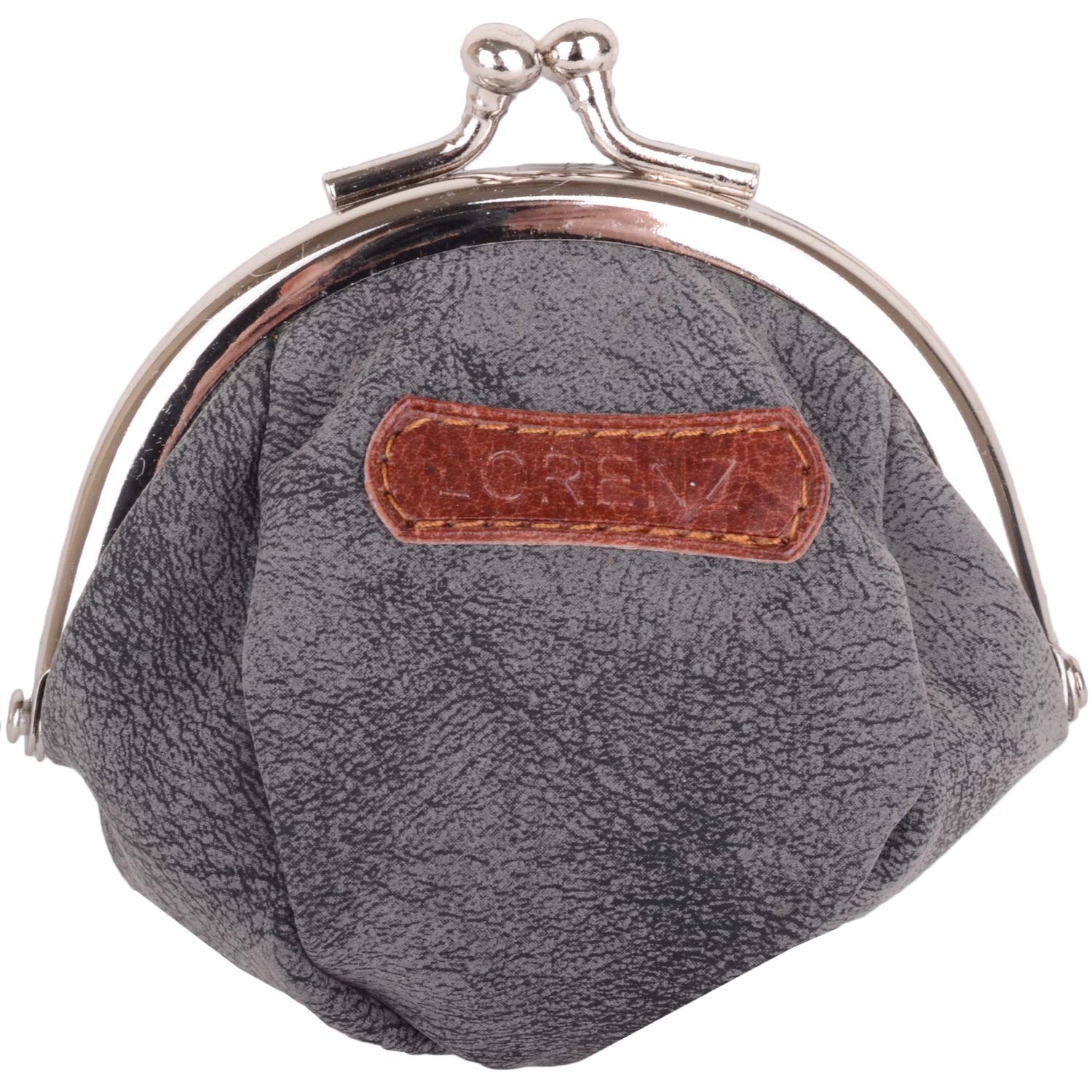 Womens Distressed Look Faux Leather Coin/Money Holder/Pouch - Black