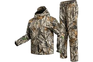 YEVHEV Quiet Hunting Clothes Suit Clothing Gear Camouflage Hoodie Jacket Pants