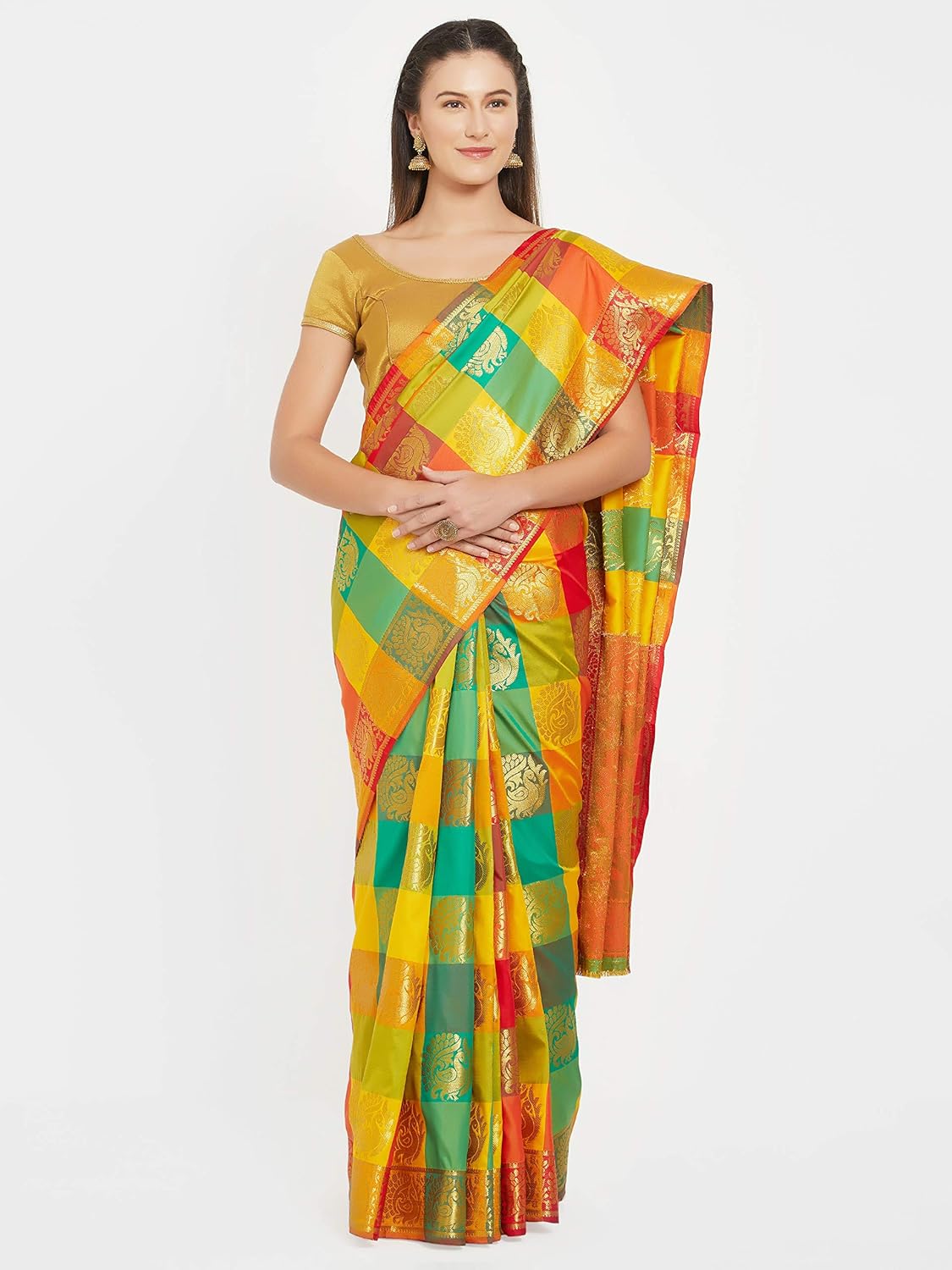ruchika fashion women's kanjivaram silk sarees for women