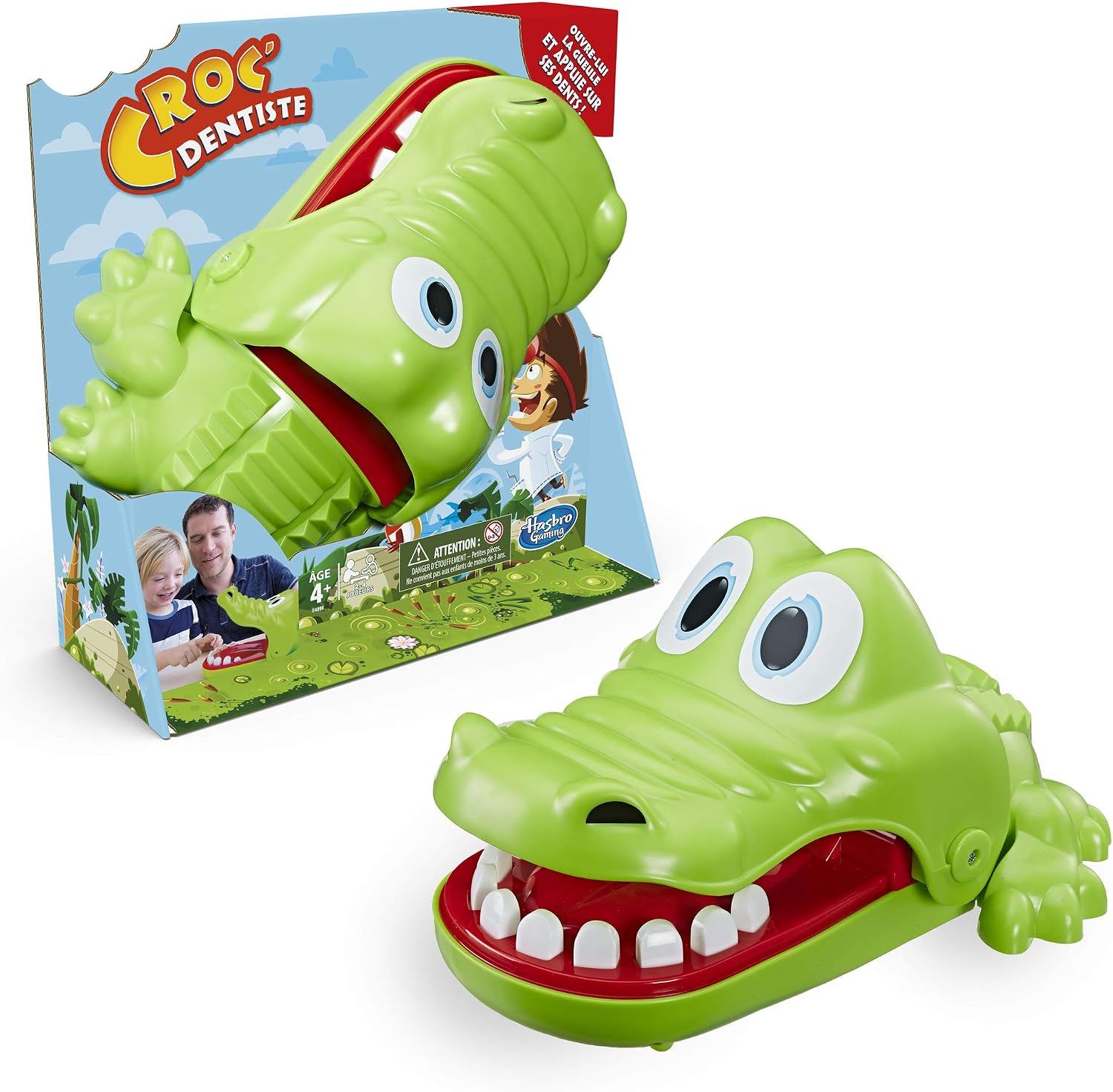 Hasbro Croc' Dentiste - Board Game for Children - Fun Game - French Version, Multicolor - Image 3