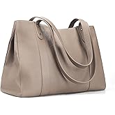 befen Genuine Leather Laptop Tote Bag for Women, Womens 15 Inch Computer Bags Work Totes Purse Shoulder Purses Handbags