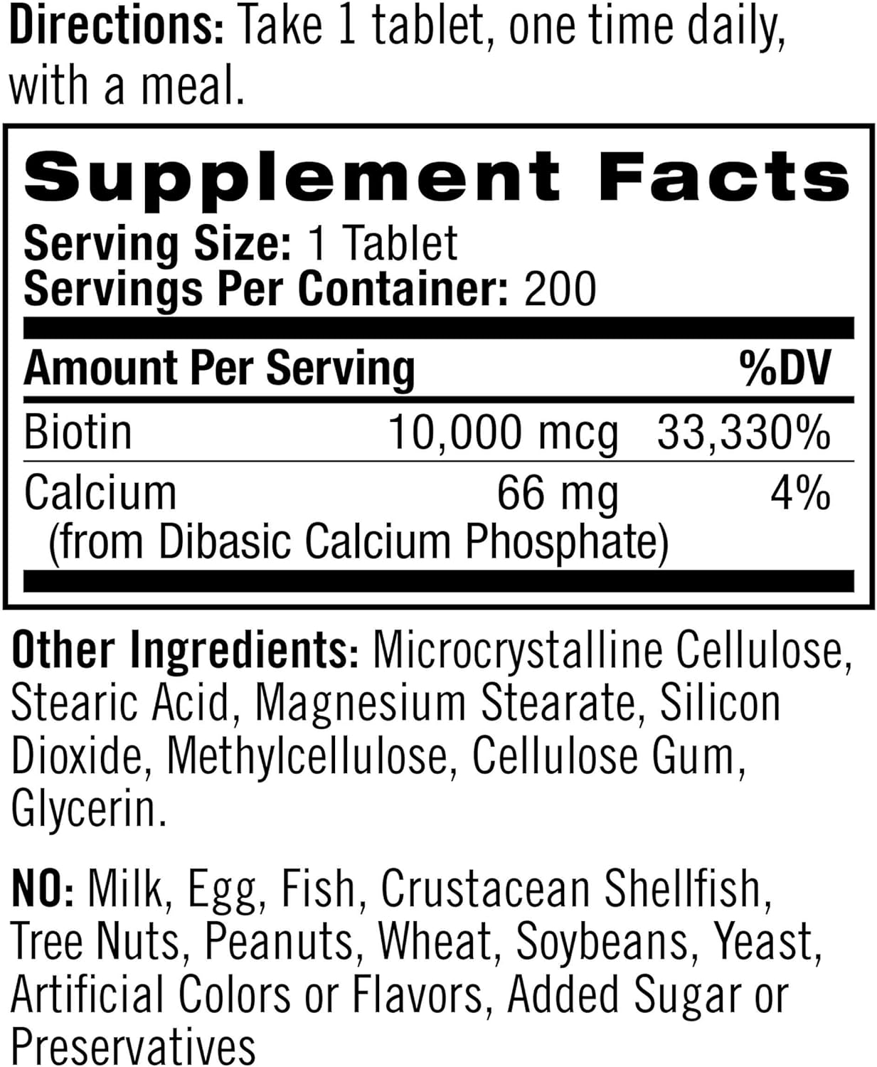Natrol Biotin Beauty Tablets, Promotes Healthy Hair, Skin & Nails, Helps Support Energy Metabolism, Helps Convert Food Into Energy, 10,000mcg, 60Count, Strawberry: Health & Personal Care