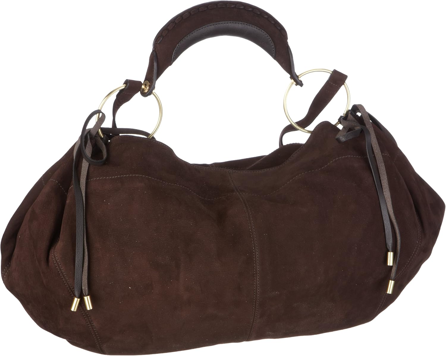 Sac à Main Vintage SEQUOIA - Toile Et Cuir, Gris/vert, Porté Main/épaule, TBEG