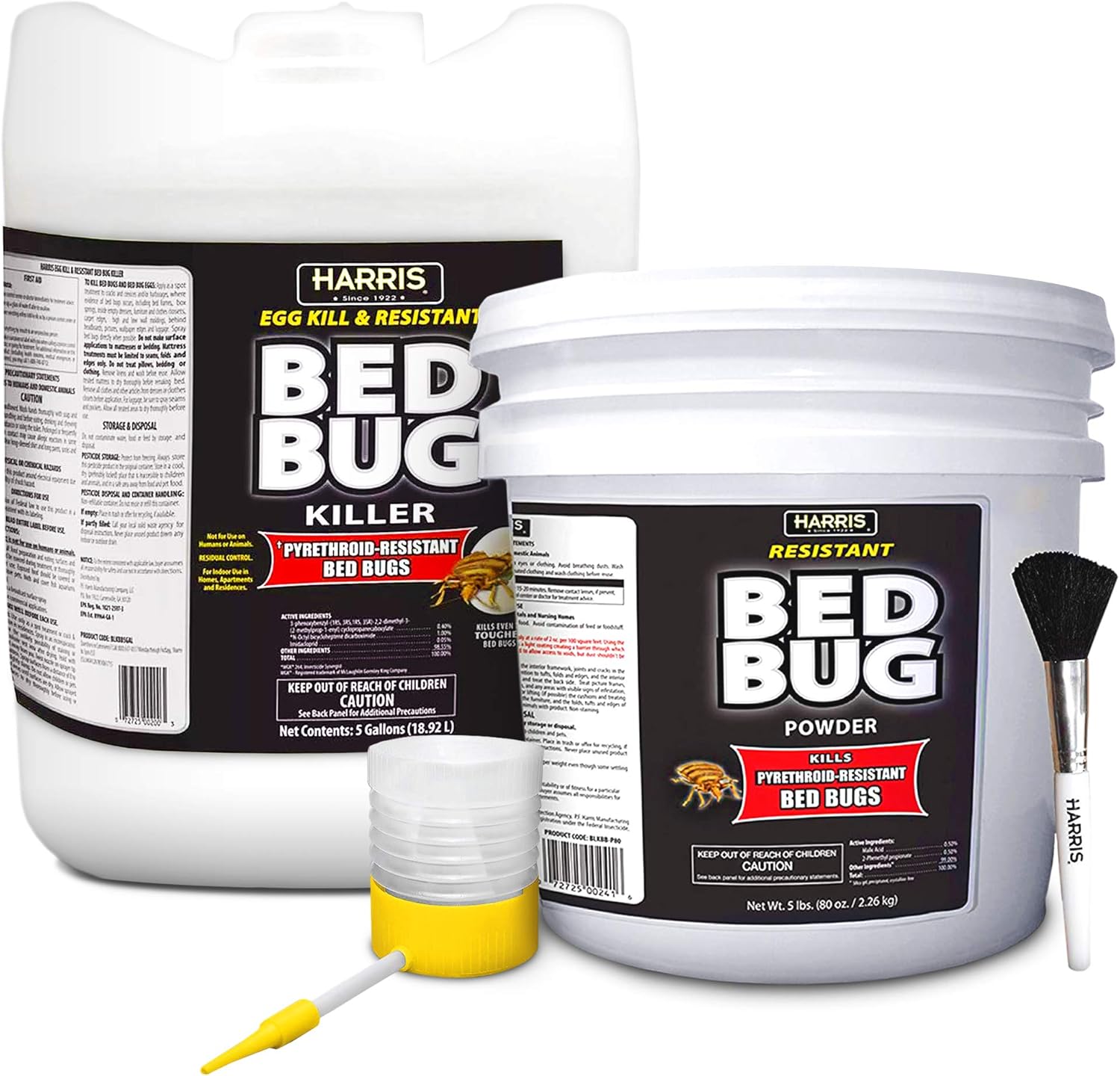HARRIS Commercial Bed Bug Kit 5 Gallon Liquid and 80oz