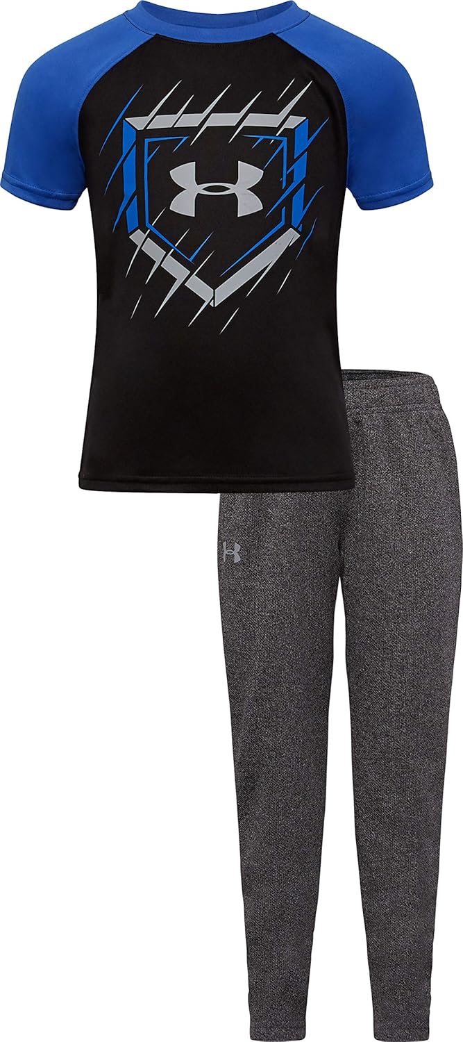 Under Armour Boys Short Sleeve Tee and Pant Set