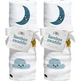 Bamboo Muslin 2-Pack Swaddle Set &ndash; Soft Swaddling Blankets for Baby Boys and Girls &ndash; Newborn Essentials Gift Set