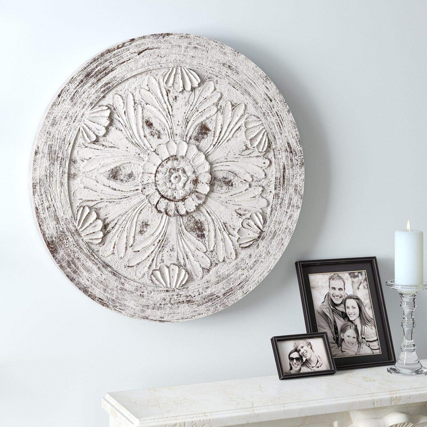 Medallion Wooden Wall Décor Home & Kitchen