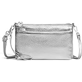 befen Genuine Leather Wristlet Clutch Wallet Purses with RFID Blocking, Small Crossbody Bags Shoulder Handbag for Women