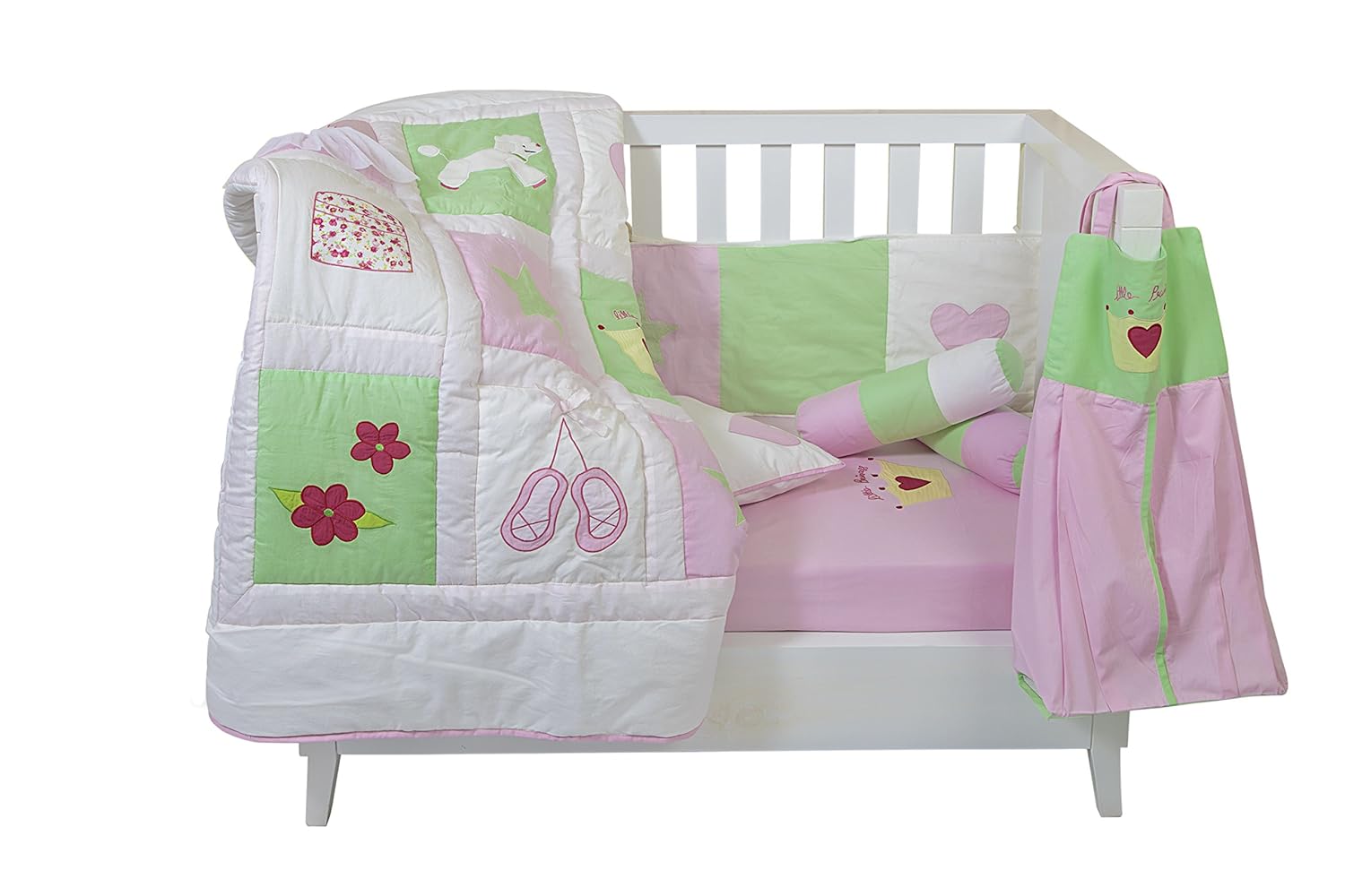 floral cot bumper