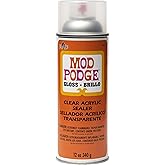 Mod Podge Spray Acrylic Sealer that is Specifically Formulated to Seal Craft Projects, Dries Crystal Clear is Non-Yellowing N