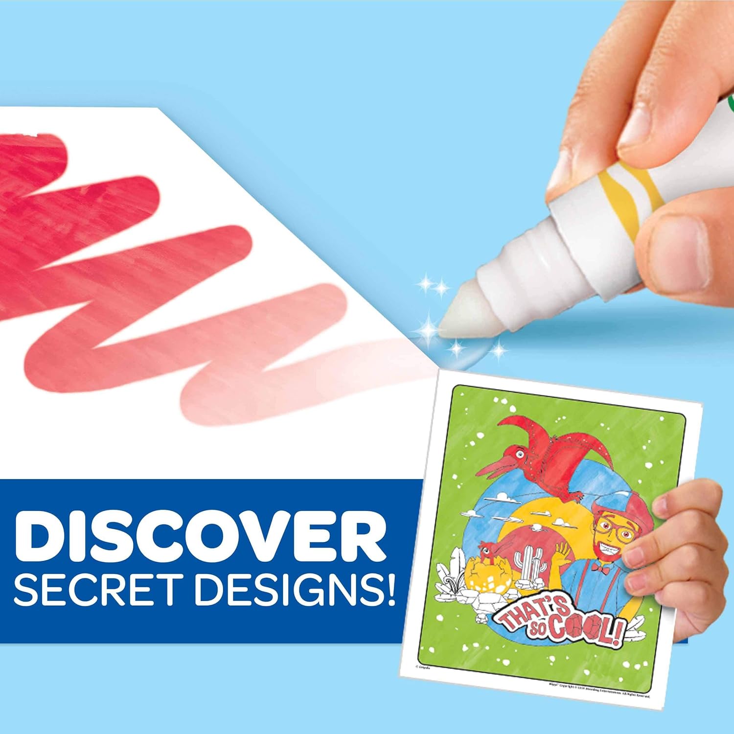 Crayola Color Wonder Blippi, Mess Free Coloring Pages & Markers, Gift for Kids, Age 3, 4, 5, 6: Toys & Games