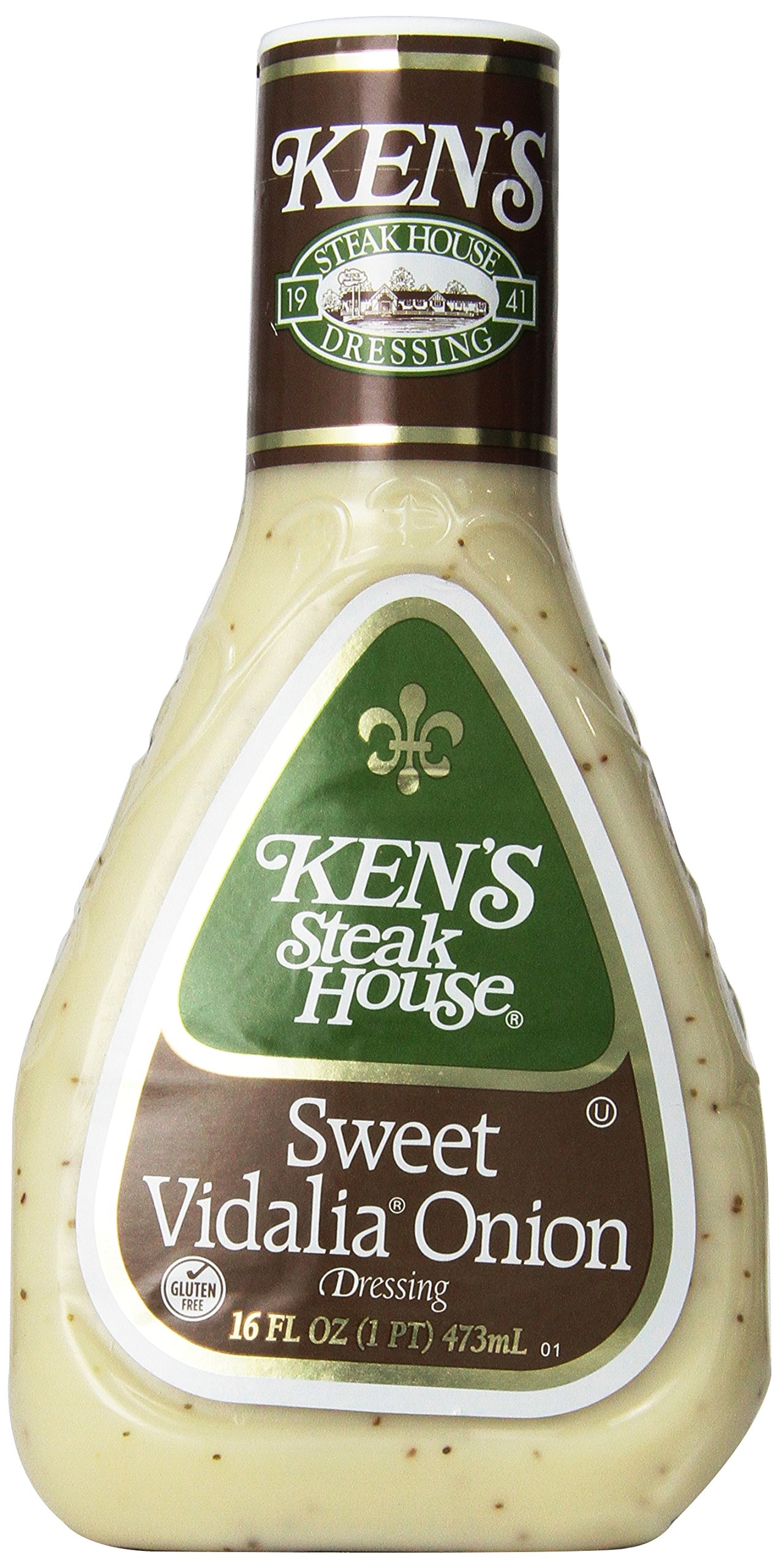 Ken's Steak House Sweet Vidalia Onion Dressing 16oz Bottle