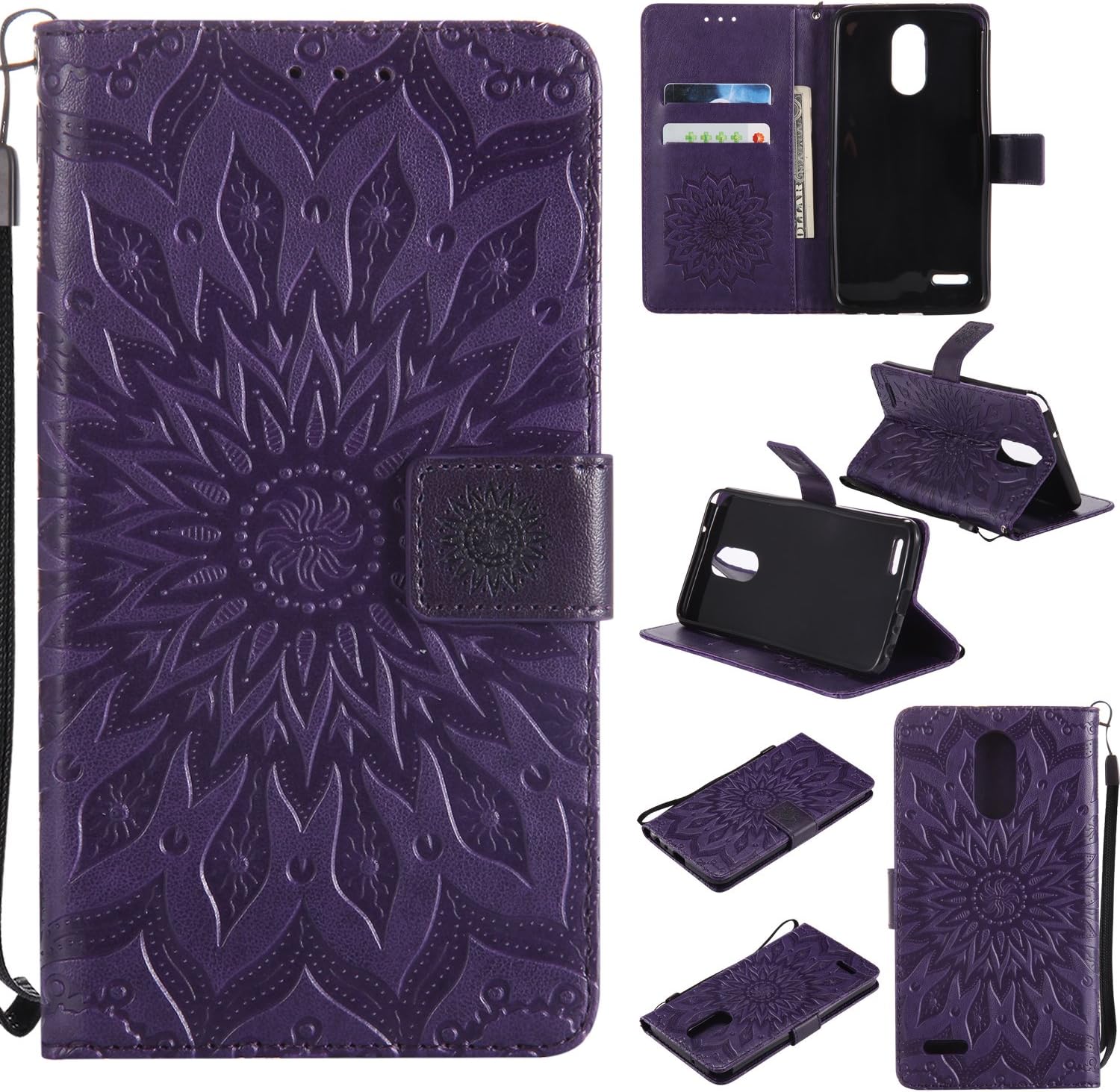 Best Lg Stylo 3 Case Wallet Purple