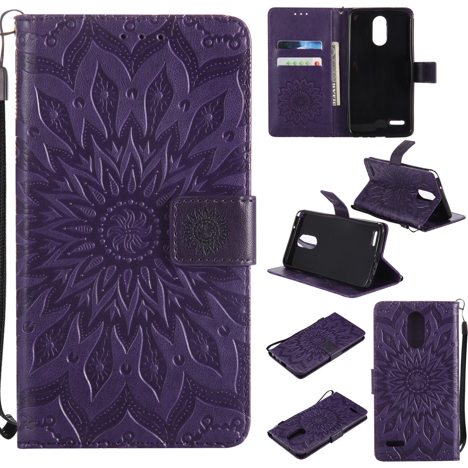 Best Lg Stylo 3 Case Wallet Purple