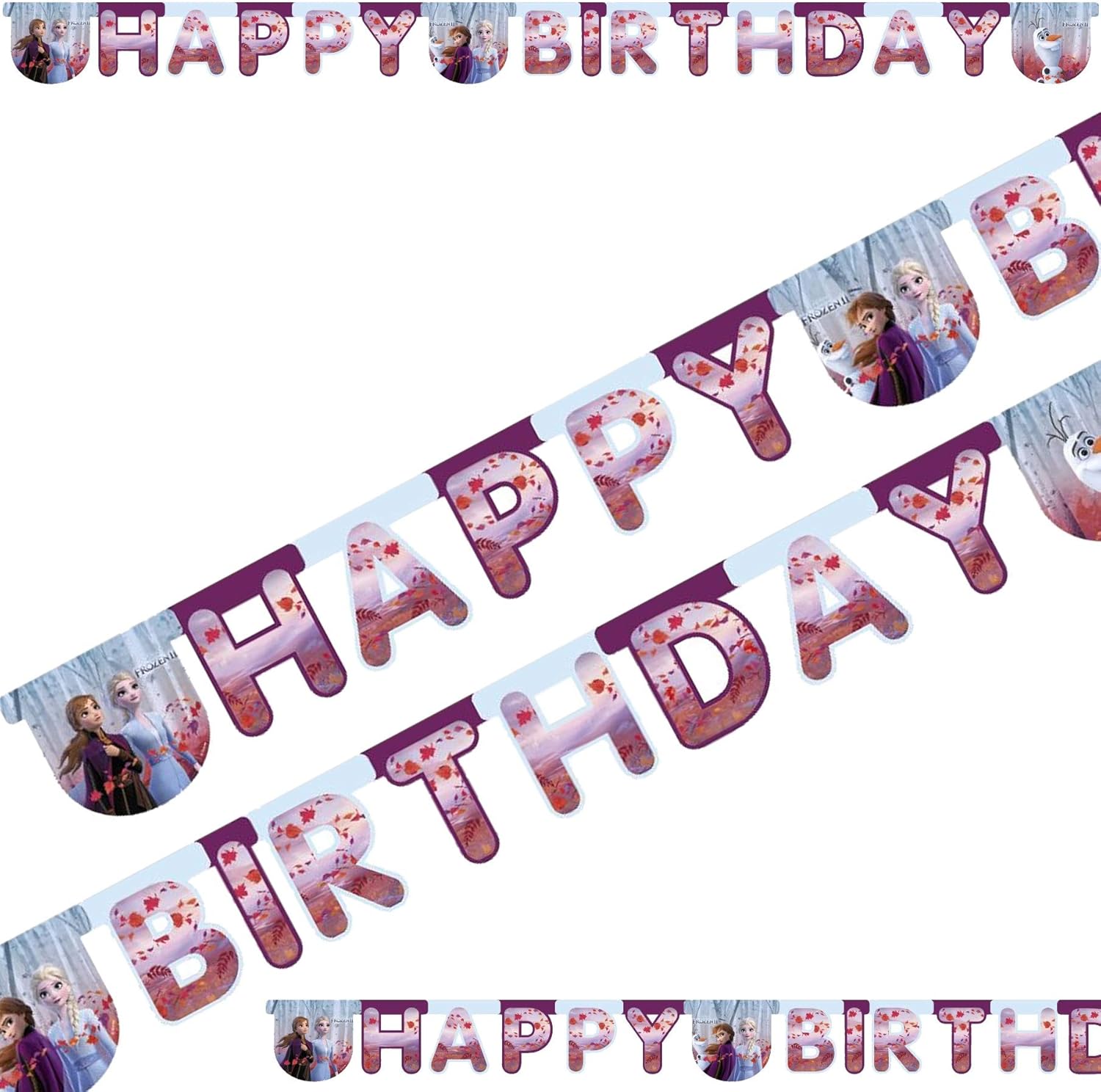 Amazon Com Procos 99491 Frozen 2 Happy Birthday Letter Banner