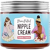 Mama Natural Nipple Cream for Breastfeeding (2 oz) | 100% Organic Nipple Balm Safe for Nursing | Probiotic Powered & Lanolin