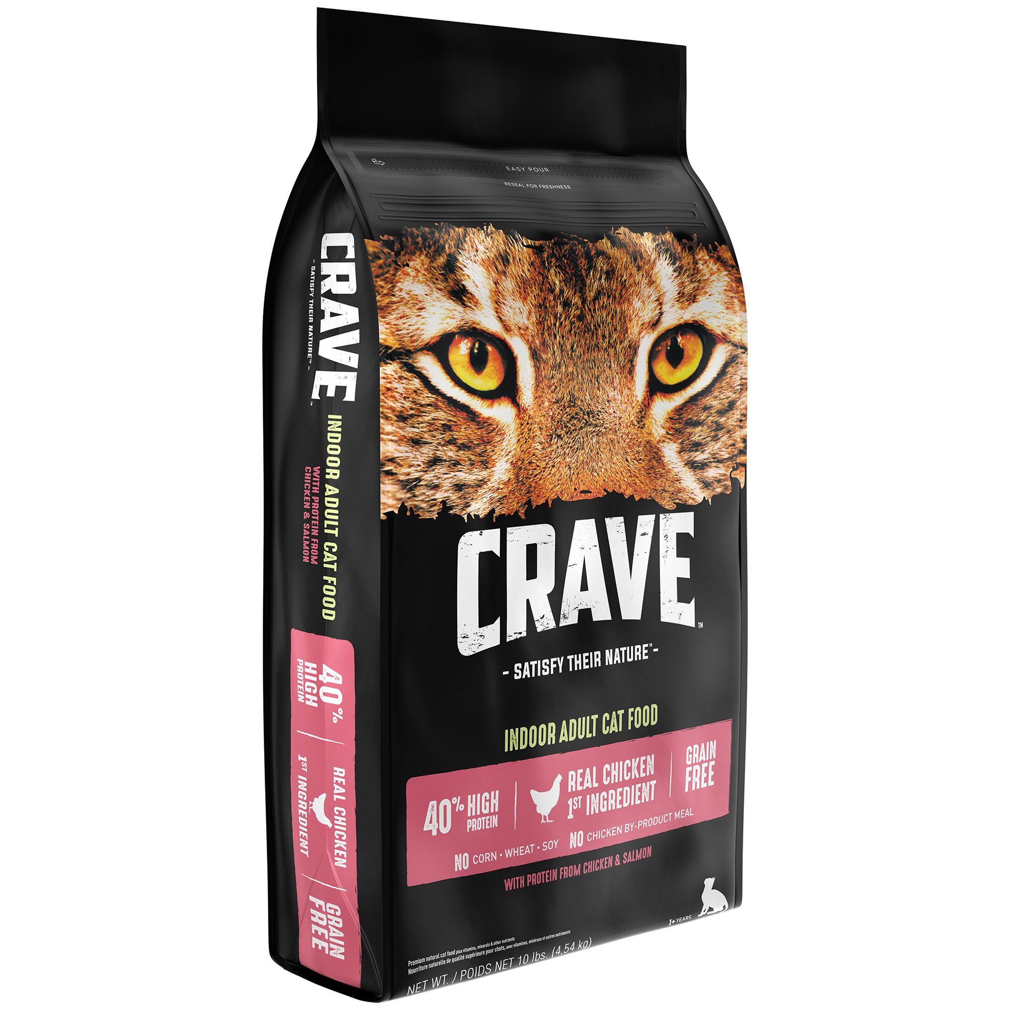 Crave Grain Free with Protein from Chicken Salmon Dry Indoor Adult Cat