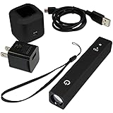 ChargeLight CL3 Black Bundle: USB Charging Station + UltraBright USB Flashlight + 10W USB Speed Charger