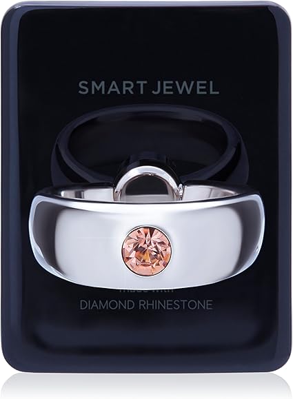 Amazon Smart Jewel Inray Thick スマホリング おしゃれ かわいい キラキラ 指輪 シンプル 女子向け 人気 ラインストーン 薄型 宝石 スマホ リング 17sj6 1 Blklpczzc ホールドリング 通販