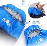 SAIL 4 Season Sleeping Bag Kids & Adults Extra Wide 220 cm Blue view 3