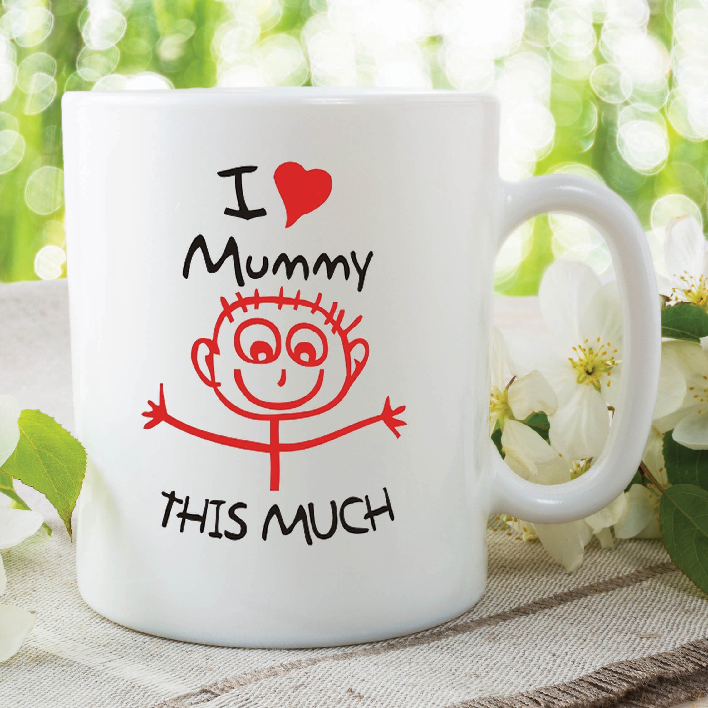 I Love Mummy This Much Kids Mug Mother's Day Gift Work Coffee Tea Cup WSDMUG373