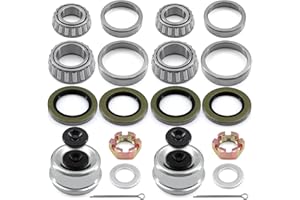 Taigoehua (2 Sets) 25580 14125A Boat Trailer Hub Wheel Axles Bearing Kits for 5200-7000 LB