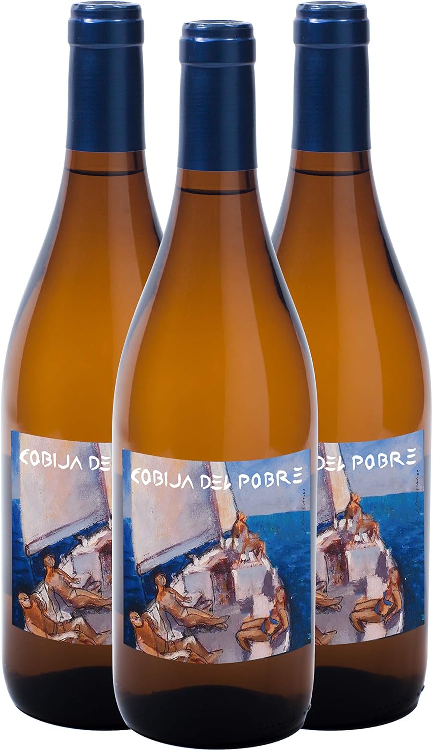 Cobija Del Pobre Vino Blanco 100 Godello Mezcla De Anada 2014 Mas Una Parte De Otras Anadas Con Crianza En Barrica De Roble Frances De 500l 2250 Ml Amazon Es Alimentacion Y Bebidas cobija del pobre vino blanco 100