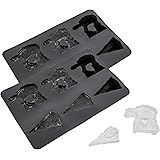 Star Wars Silicone Mold for Ice Cubes, Soap, Chocolate & More, 2-Pack - Imperial Walker & Star Destroyer - Makes 12 Cubes - F