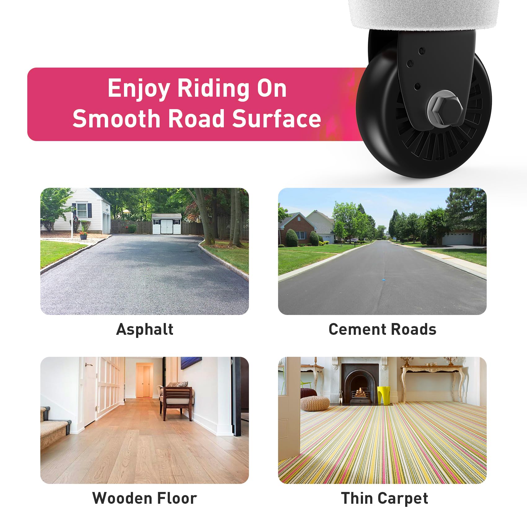 Kidsgrow Ride on Horse Unicorn Toy for Kids Riding Horse Pony Rider Mechanical Cycle Walking Action Plush Animal for 4 to 9 Years, No Battery or Electricity,Max Load 165 LBS, Medium Size