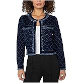Liverpool womens Fray Edge Jacket W/Velvet Trim