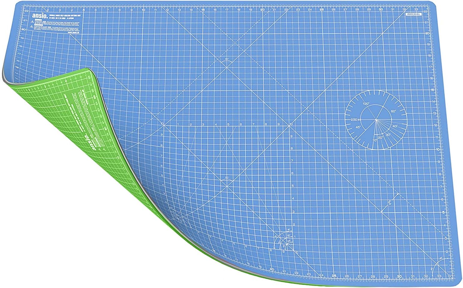 ANSIO Craft Cutting Mat Self Healing A1 Double Sided 5 Layers Quilting, Sewing, Scrapbooking