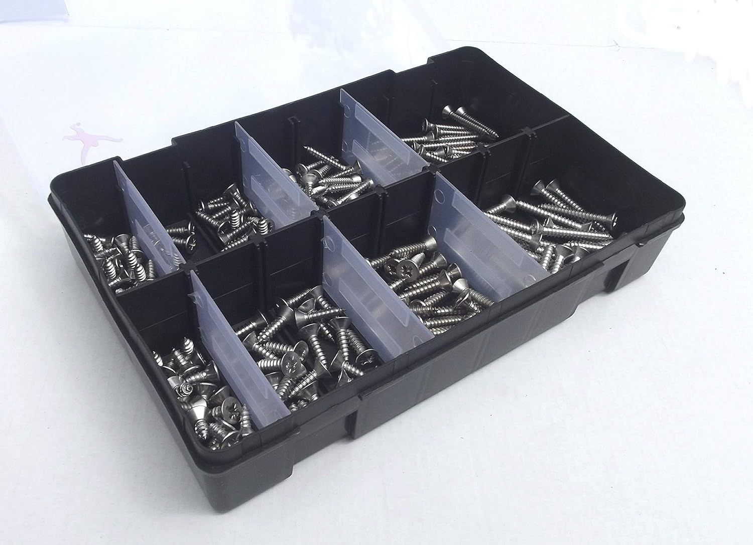 200 Assorted Countersunk Pozi Self Tapping Screws