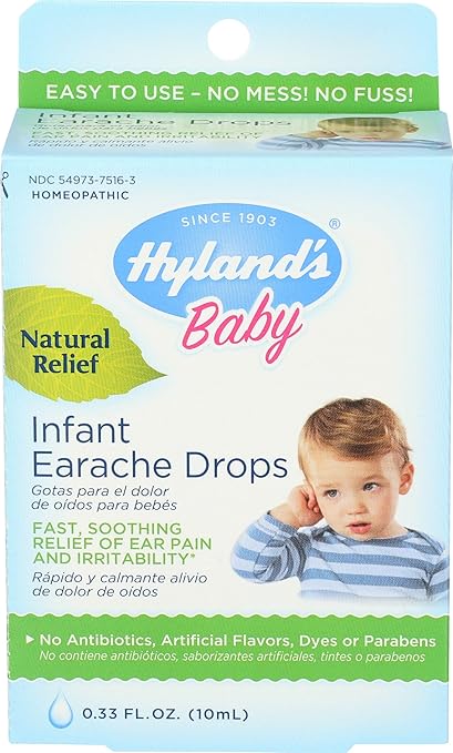 Amazon Com Hylands Baby Earache Drops 0 33 Fl Oz Health Personal Care