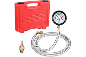 Exhaust Back Pressure Tester Kit with 6FT Stainless Steel Hose, Professional Diesel Automotive Exhaust Back Pressure Gauge wi